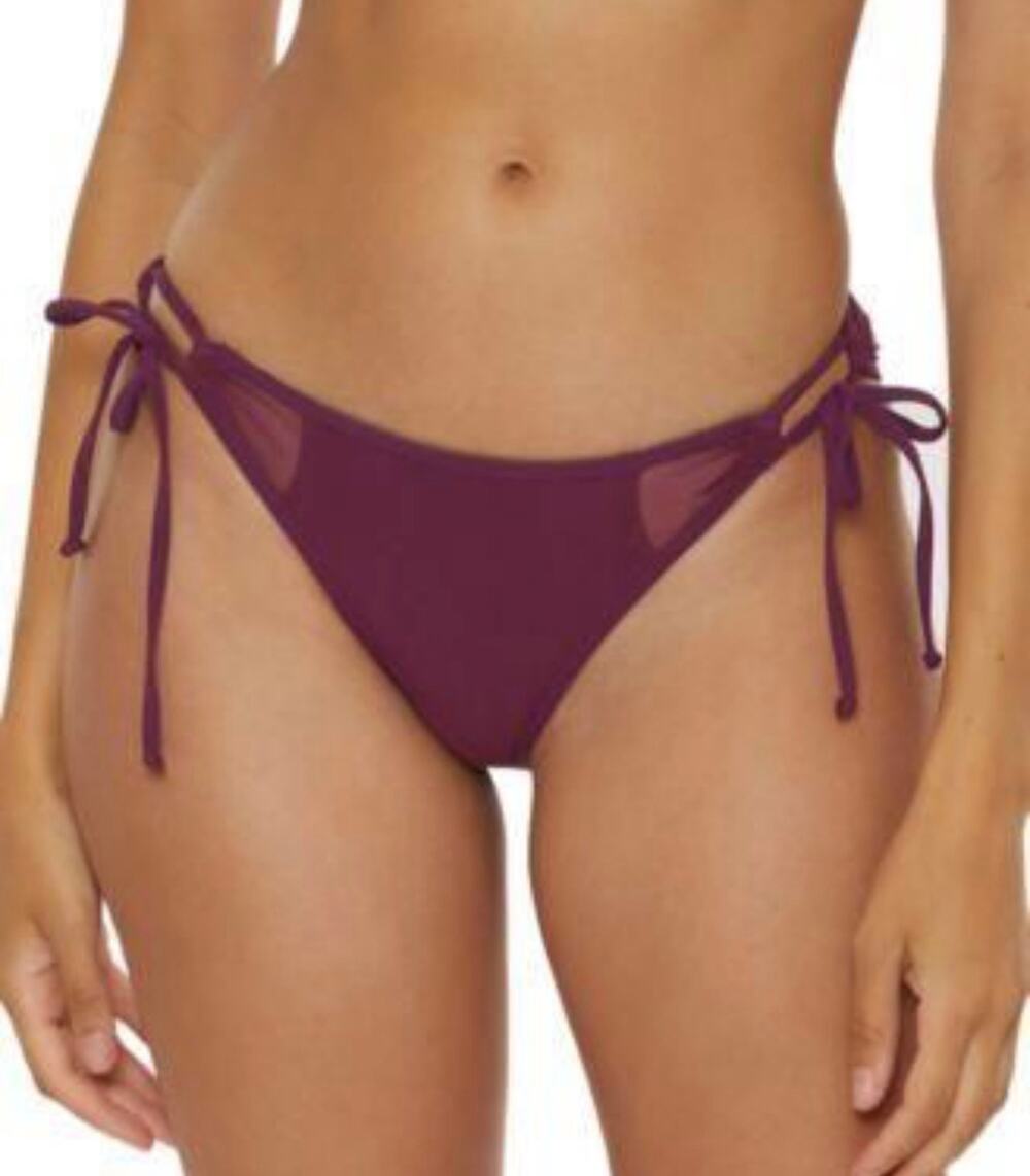 Becca by Rebecca Virtue Muse Cut Out Tie Side Bottom maroon M